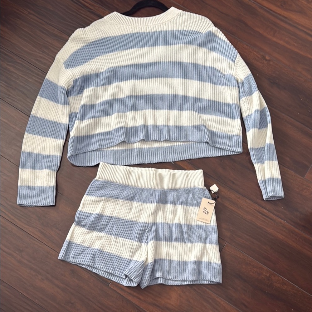 Sincerely Jules Blue and White Striped Sweater